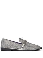 Stella McCartney Falabella crystal-embellished loafers - Argent - thumbnail