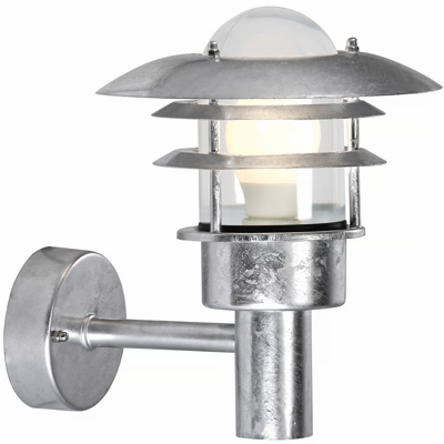 Buitenlamp Voordeur verlichting zwart &apos;Lonstrup 22&apos; Nordlux E27 fitting IP44