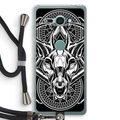 Oh Deer: Sony Xperia XZ2 Compact Transparant Hoesje met koord
