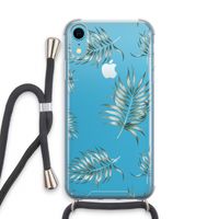 Simple leaves: iPhone XR Transparant Hoesje met koord Simple leaves: iPhone XR Transparant Hoesje met koord