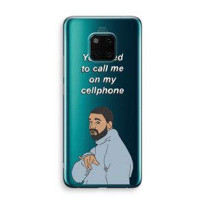 Hotline bling: Huawei Mate 20 Pro Transparant Hoesje