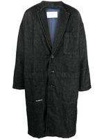 Société Anonyme manteau en jean à simple boutonnage - Noir - thumbnail