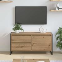 TV-kast Ambachtelijk eiken 100 x 36 x 49.5 cm Bewerkt hout
