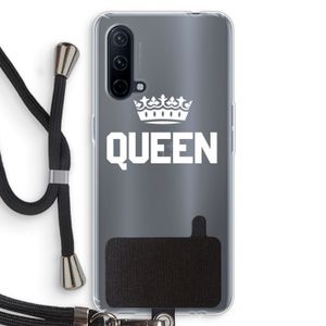 Queen zwart: OnePlus Nord CE 5G Transparant Hoesje met koord