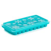 Plasticforte Tray met Flessenhals ijsblokjes/ijsklontjes - staafjes - 10 vakjes - blauw