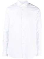 Xacus seersucker long-sleeve cotton shirt - Blanc