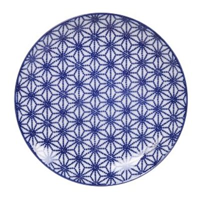 Gebaksbord Sterrenmotief - Nippon Blue - Tokyo Design Studio - 16 x 2 cm