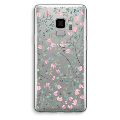 Sierlijke bloemen: Samsung Galaxy S9 Transparant Hoesje