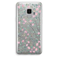Sierlijke bloemen: Samsung Galaxy S9 Transparant Hoesje