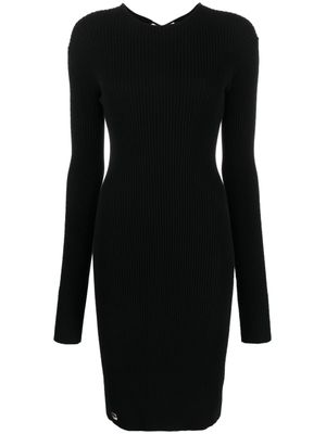 Philipp Plein robe mi-longue à détails de laçage - Noir