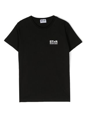 Golden Goose Kids t-shirt à logo imprimé - Noir