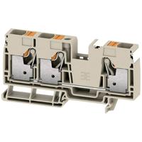 Weidmüller 2675030000 Doorgangsserieklem Push-In-klem, Steekaansluiting Donkerbeige 20 stuk(s)
