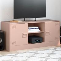 Tv-meubel 99x39x44 cm staal roze - thumbnail