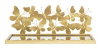WAND NACHTKASTJE/PLANK VLINDERS SET 2 STUKS CM 43X19,2X16,5