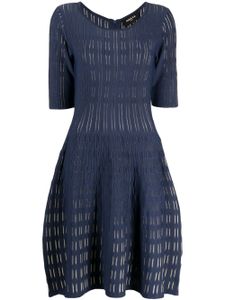 Paule Ka robe en maille à manches courtes - Bleu