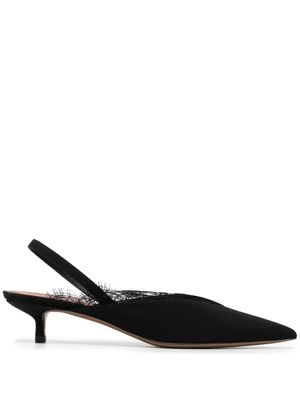 NEOUS mules en daim à bride arrière - Noir
