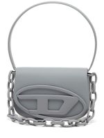 Diesel sac porté épaule 1DR à plaque logo - Gris