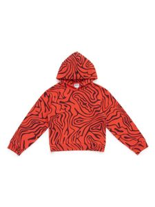 Marcelo Burlon County Of Milan Kids hoodie AOP à imprimé graphique - Orange