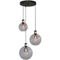 Masterlight Vide hanglamp Lazise 2 3-lichts goud met zwart 2942-05-02-35-3-223