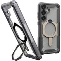 Urban Armor Gear Plasma XTE Outdoor telefoonhoes Samsung Galaxy S25 Transparant, Titaan Inductieve lading, Met standfunctie, Stootbestendig