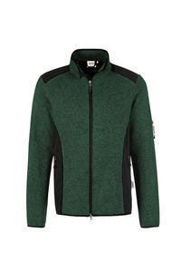 Hakro 836 Knitted fleece jacket Dawson - Mottled Fir - XS