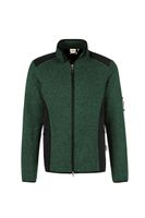 Hakro 836 Knitted fleece jacket Dawson - Mottled Fir - XS