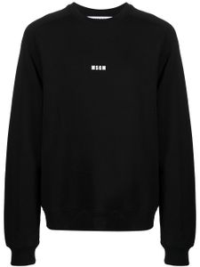 MSGM sweat à logo imprimé - Noir