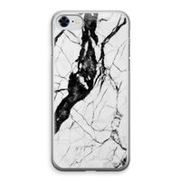 Witte marmer 2: iPhone 8 Transparant Hoesje