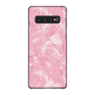 Abstract Painting Pink: Samsung Galaxy S10 4G Volledig Geprint Hoesje