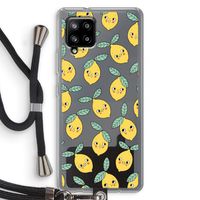 Citroenen: Samsung Galaxy A42 5G Transparant Hoesje met koord