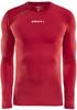 Craft 1906856 Pro Control Compression Tee LS Unisex - Bright Red - XS