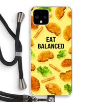 Eat Balanced: Pixel 4 Transparant Hoesje met koord
