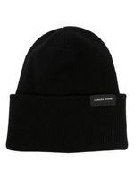 Canada Goose bonnet en laine à design nervuré - Noir