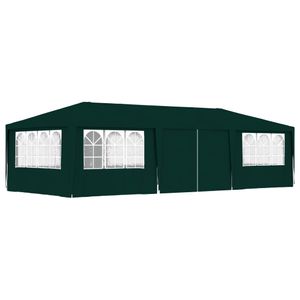 Partytent met zijwanden professioneel 90 g/m 4x9 m groen