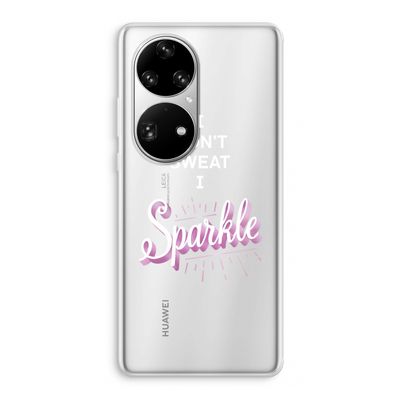 Sparkle quote: Huawei P50 Pro Transparant Hoesje