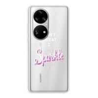 Sparkle quote: Huawei P50 Pro Transparant Hoesje