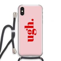 Ugh: iPhone X Transparant Hoesje met koord