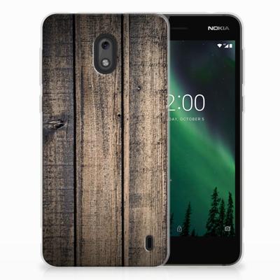Nokia 2 | Bumper Hoesje | Steigerhout