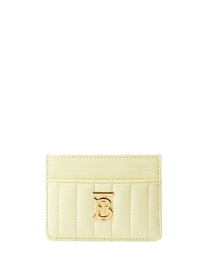 Burberry porte-cartes Lola à design matelassé - Jaune