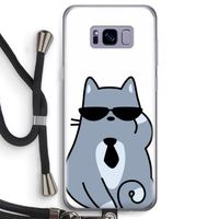 Cool cat: Samsung Galaxy S8 Transparant Hoesje met koord