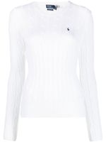 Polo Ralph Lauren pull Julianna en maille torsadée - Blanc