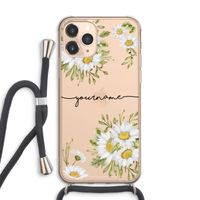Daisies: iPhone 11 Pro Max Transparant Hoesje met koord