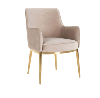 Eetkamerstoel Breeze Khaki Velvet