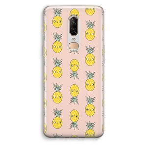 Ananas: OnePlus 6 Transparant Hoesje