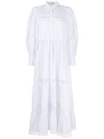 Charo Ruiz Ibiza robe-chemise Ileana à coupe longue - Blanc