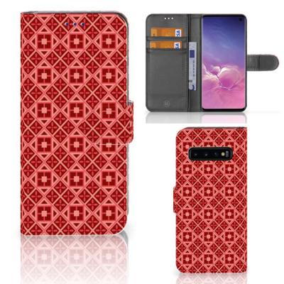 Samsung Galaxy S10 | Telefoon Hoesje | Batik Rood