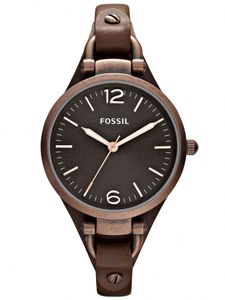 Horlogeband Fossil ES3200 Onderliggend Leder Bruin 8mm