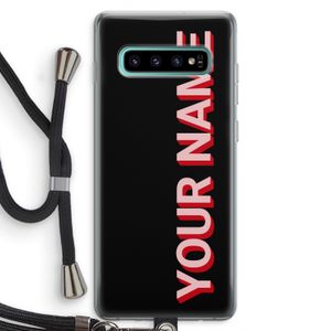 Namecase: Samsung Galaxy S10 Plus Transparant Hoesje met koord