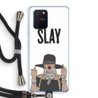 Slay All Day: Samsung Galaxy Note 10 Lite Transparant Hoesje met koord