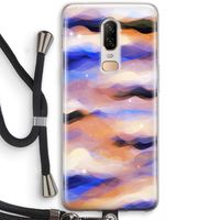 Donkere Wolken: OnePlus 6 Transparant Hoesje met koord